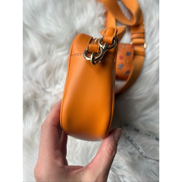 Coach Mini Jamie Camera Bag w Mini Vintage Rose Print IM/Light Orange w wallet - Picture 2 of 11